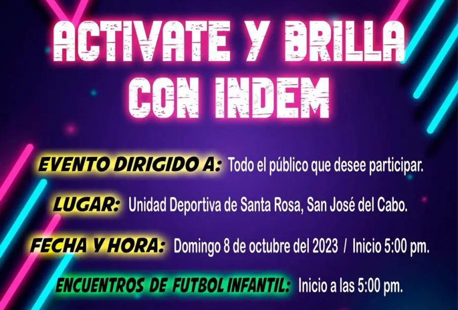 Fiesta deportiva en Santa Rosa