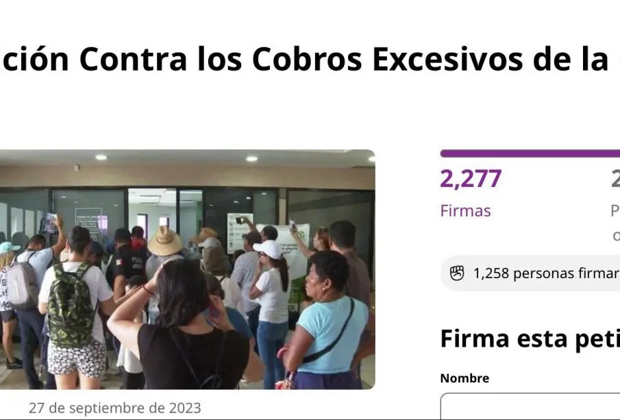 Iniciativa en Change.org por cobre excesivo de luz