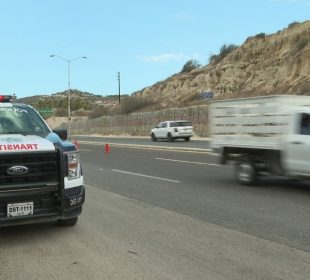 Patrulla de seguridad en la carretera transpeninsular