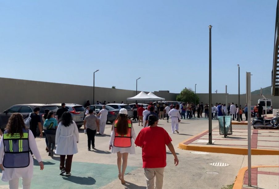 Simulacro en el IMSS de Los Cabos