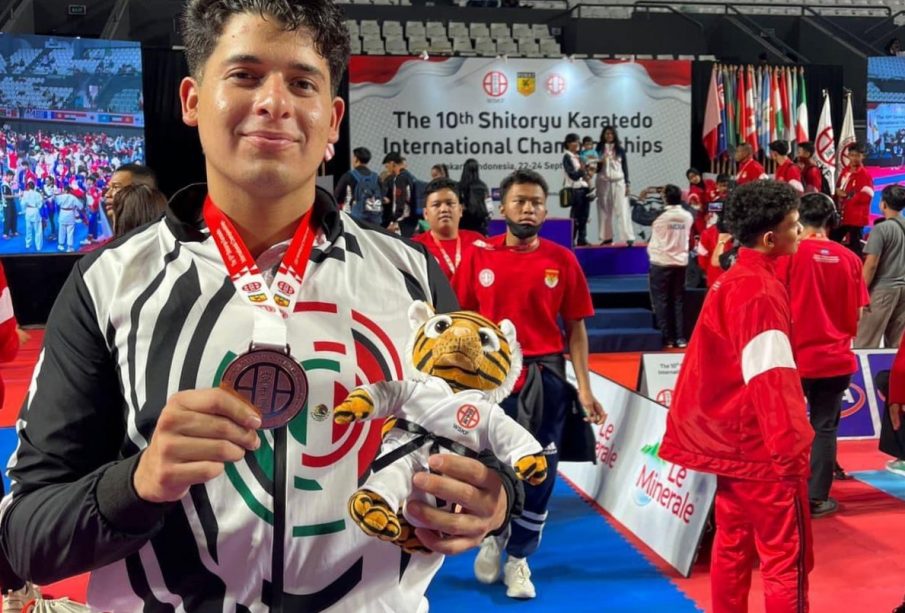 Víctor Landín Alaniz en el Campeonato Mundial de Karate