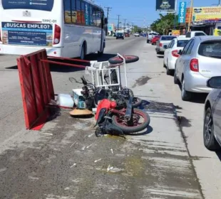 Carrito de nieves atropellado