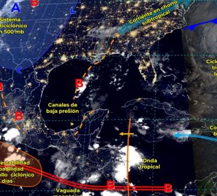 Mapa de la tormenta josé