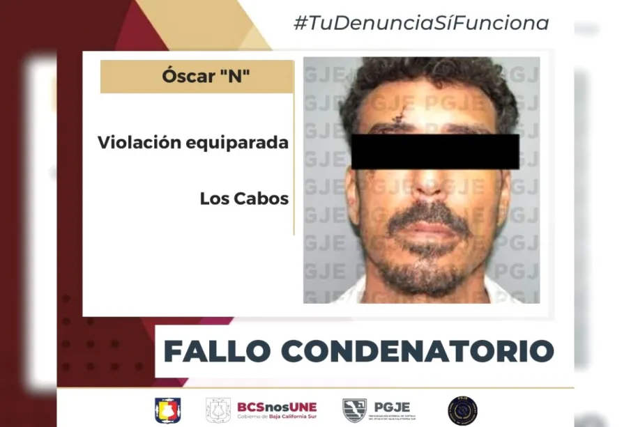 Óscar N detenido por violación