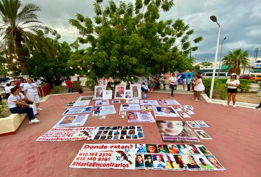 Madres buscadoras en manifestación