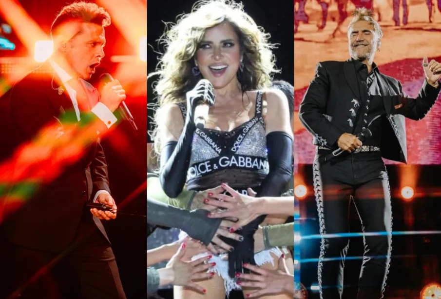 Luis Miguel, Gloria Trevi y Alejandro Fernández