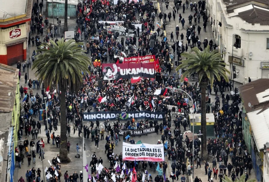 Manifestación en Chile