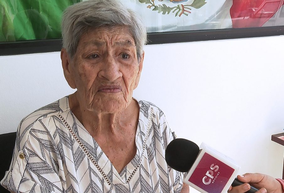 señora María Amador en entrevista