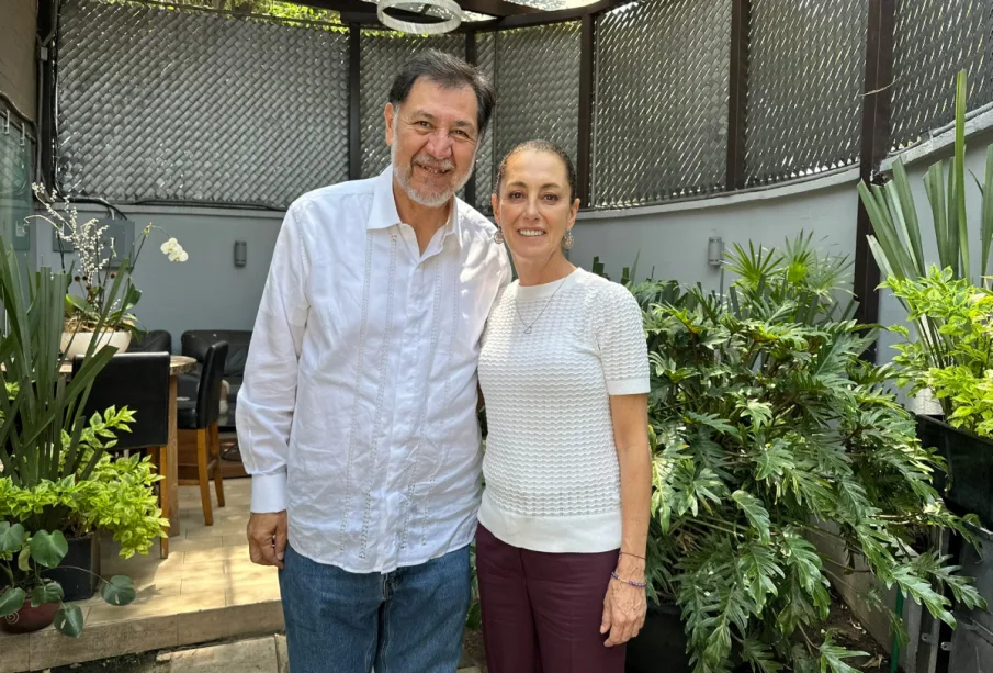 Noroña y Claudia Sheinbaum.