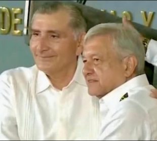 Adán Augusto López y AMLO.