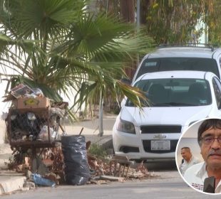 Basura acumulada en la calle