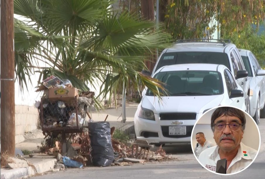 Basura acumulada en la calle