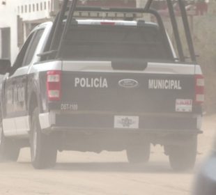 Camioneta de la policía municipal de Los Cabos