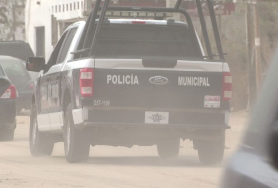 Camioneta de la policía municipal de Los Cabos