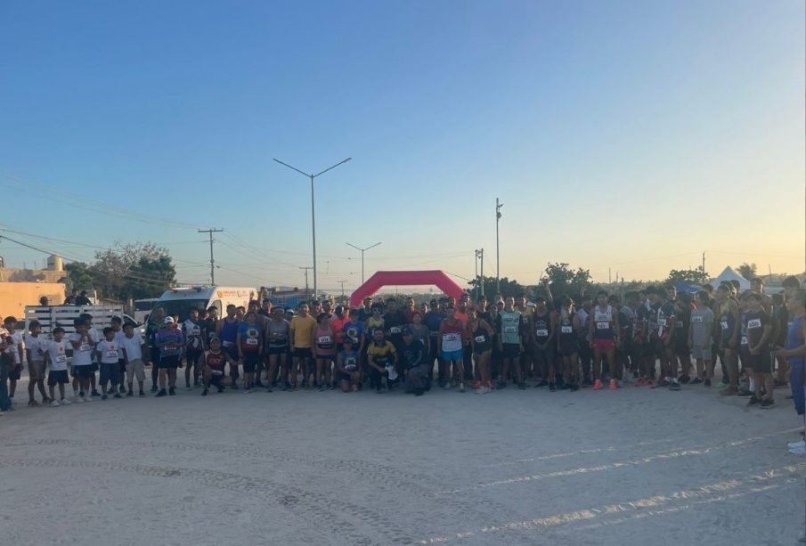 Carrera en la colonia Leonardo Gastélum