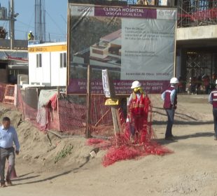 Clínica del ISSSTE en construcción en CSL