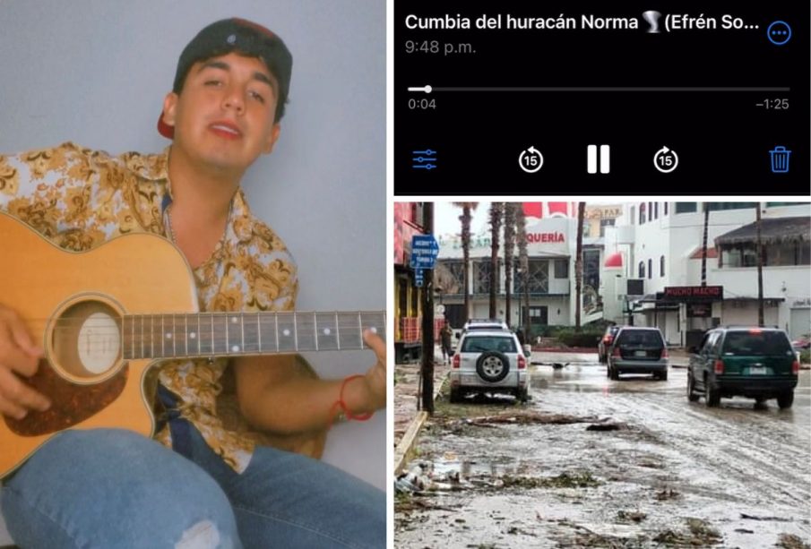 Efrén Soto canción del huracán Norma