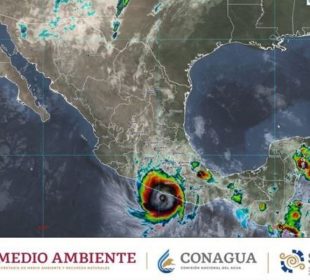 Huracán 'Ótis' ya está en tierra cerca de Acapulco