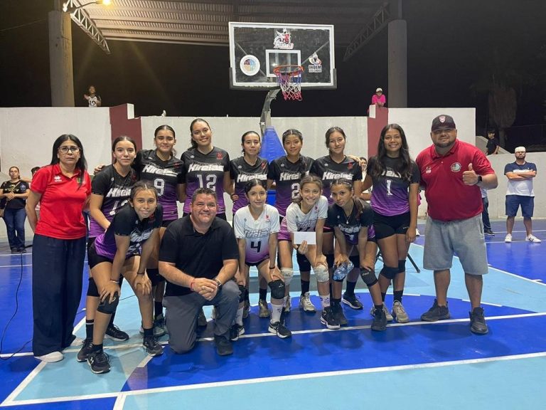 Equipo participante en torneo de voleibol