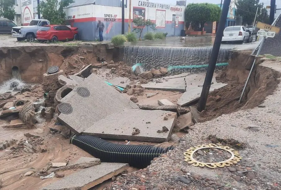 Varias calles se vieron afectadas en La Paz