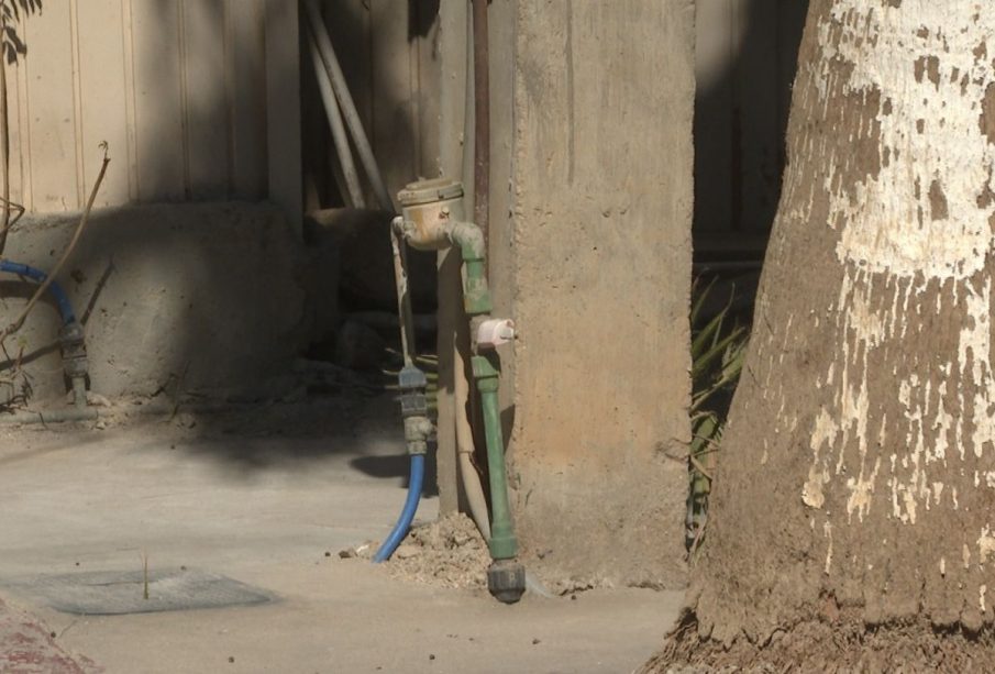 Llave de agua en casa de la colonia Colosio