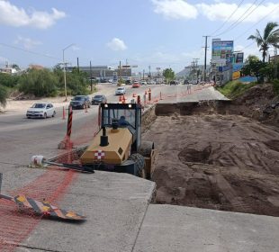 Obra en bulevar Luis Donaldo Colosio