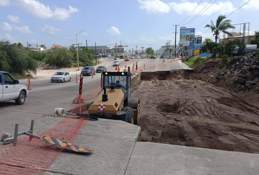 Obra en bulevar Luis Donaldo Colosio