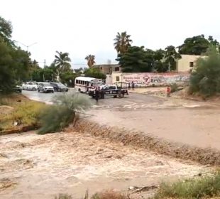 Arroyos crecidos de La Paz