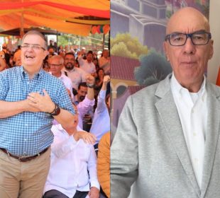 Marcelo Ebrard y Dante Delgado.