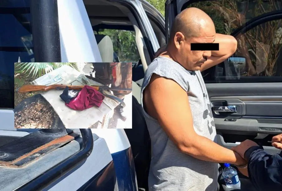 Ex militar detenido por disparar rifle