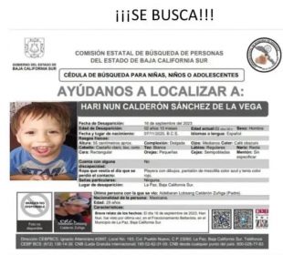 Ficha de búsqueda de niño