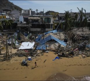 Imagen de Guerrero tras el paso de "Otis".