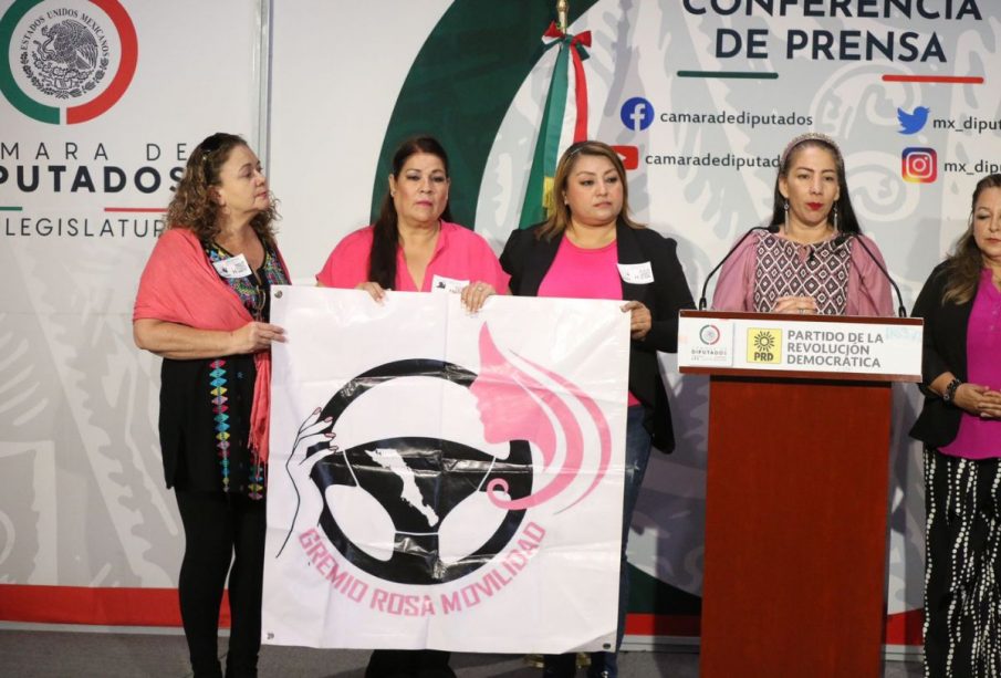 Integrantes del grupo de Movilidad Rosa en BCS