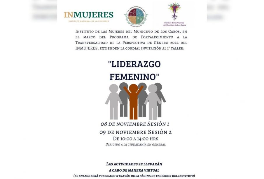 Invitación a taller de Liderazgo Femenino