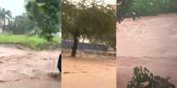 Arroyos crecidos y vialidades inundadas en Vallarta