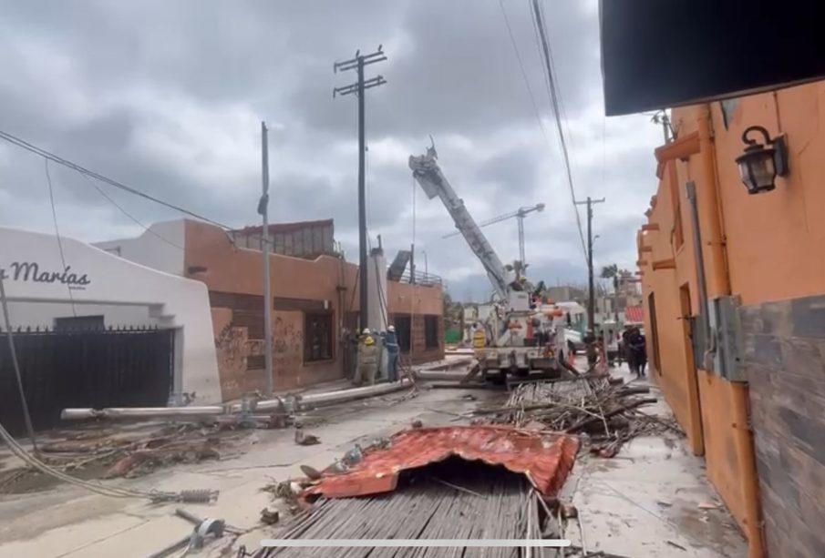 Casas afectadas en Los Cabos