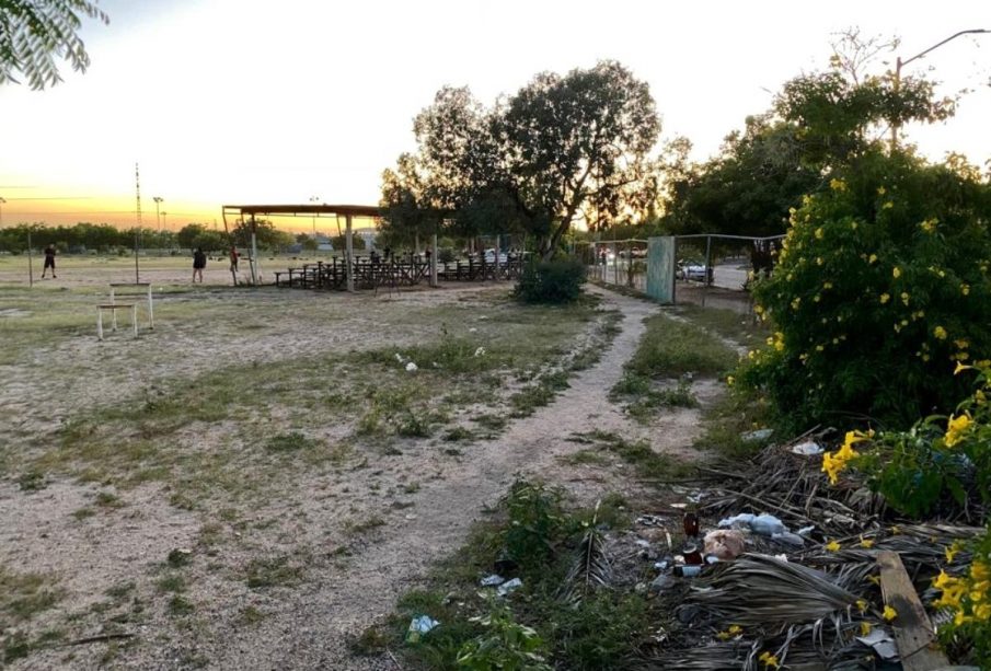 Parque abandonado en la colonia La Rinconada de La Paz