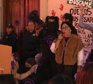 Manifestación por feminicidios en BCS