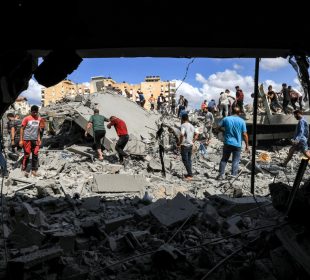 Bombardeo en hospital de Gaza