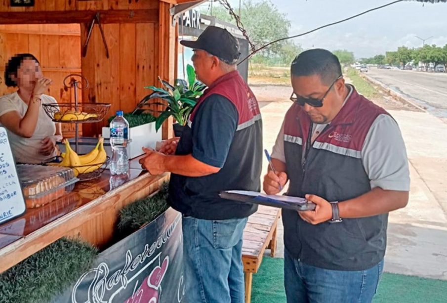 Venta de alimentos en zonas de aguas negras en BCS