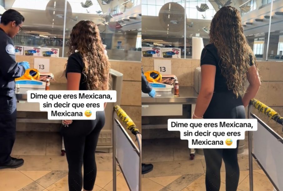 Detienen a mujer por traer Tajín.