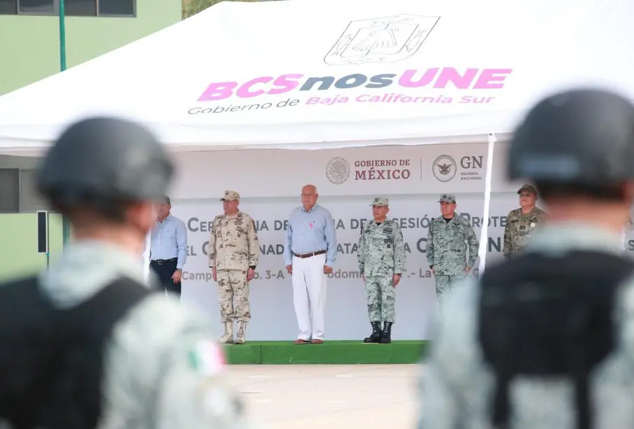 Guardia Nacional de BCS en toma de protesta