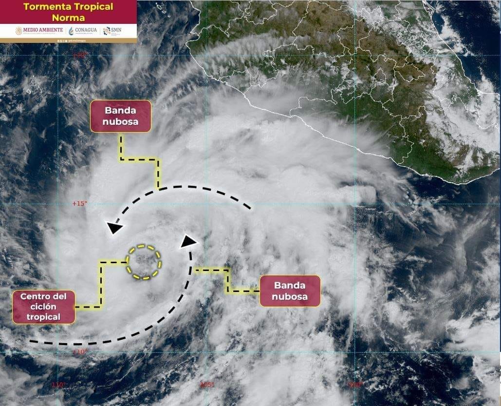 Tormenta tropical “Norma” impactar Los Cabos el domingo