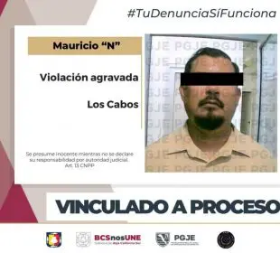 Ficha de hombre vinculado por violación