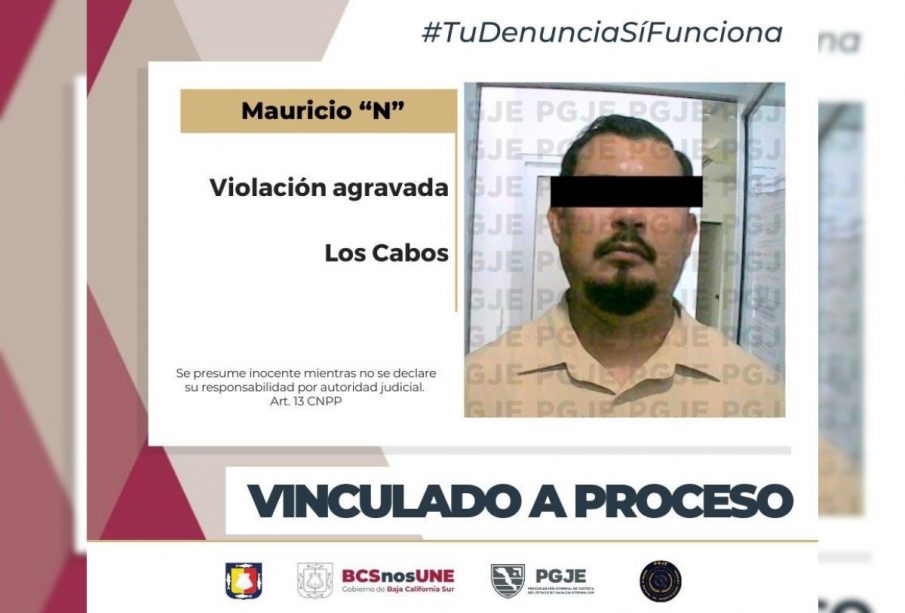 Ficha de hombre vinculado por violación