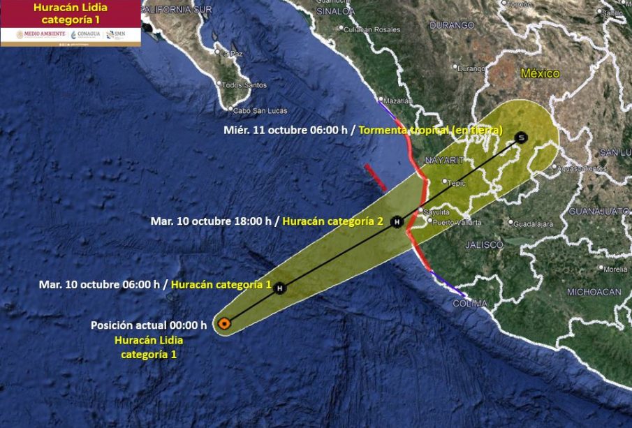 El huracán tocará tierra muy cerca de Puerto Vallarta