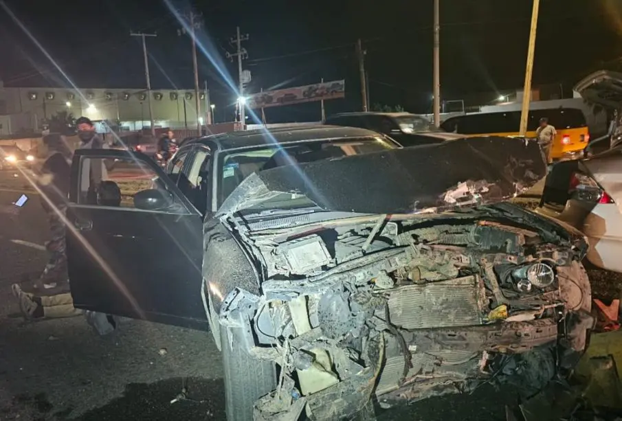 Accidente automovilístico en La Paz
