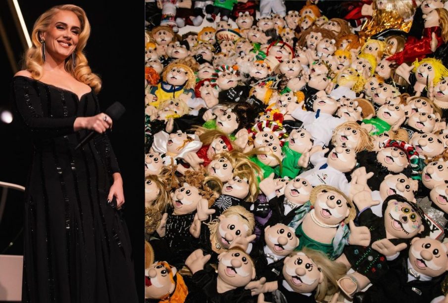 Adele y muñecos del Dr. Simi