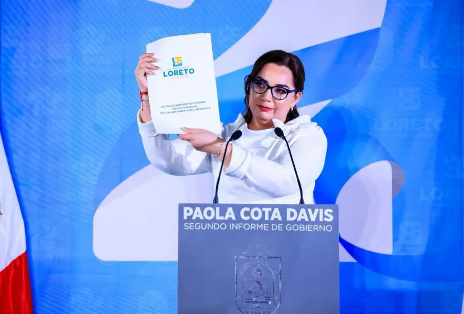Alcaldesa de Loreto en su Segundo Informe