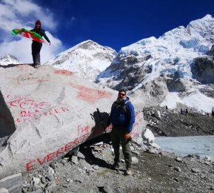 Antonio Gil Burgoin en el Monte Everest